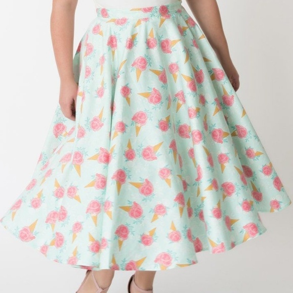 Voodoo Vixen Ice Cream swing skirt  sz 4X NWT 🧡💖 - Picture 3 of 7